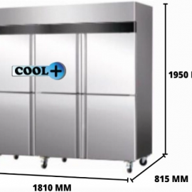 6 Door Dual Temperature (1/3 Freezer) M-SCX-6DCF