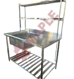 Custom Made 1 Bowl Sink C/W 2 Tier Overshelf