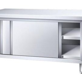 Stainless Steel Sliding Door Cabinet Table C/W 1 Tier (2FT Width Size) O-WACA126