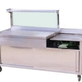 Roti Canai Stall C/W Shelving & Glass M-60RCSG