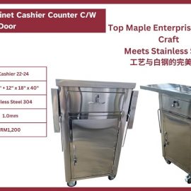 Custom Made Cabinet Cashier Counter C/W Drawer & 1 Swing Door M-CASHIER22-24